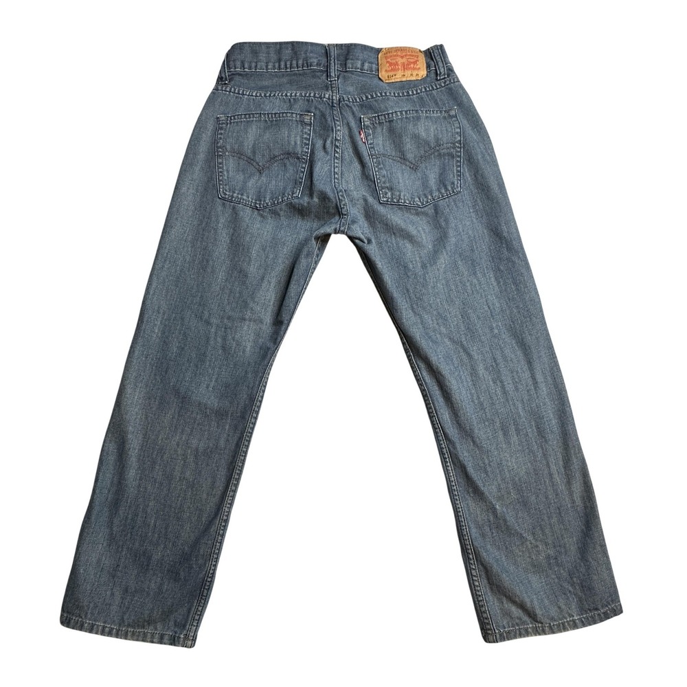 Levi's 514 Slim Straight Jeans Boys 10 Husky Blue Denim W28‎ L24 Youth Zip Fly